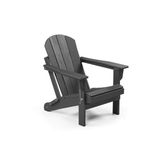 Evidea | Garpim Klasik Katlanır Adirondack Bahçe Sandalyesi - Siyah - 85x88x56 cm