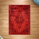 Evidea Gazni Soft Kırmızı 160x230 cm Makine Halısı