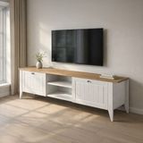 Evidea | Just Home Mona Tv Ünitesi - Beyaz - Suntalam - 160 cm