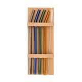 Evidea | Kayra 4'lü Cam Pipet - Renkli - 20 cm