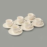 Evidea Kitchen Arnea 6'lı Krem 90 ml Kahve Fincan Takımı