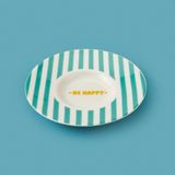 Evidea Kitchen Be Happy Yeşil 13 CM Çay Tabağı