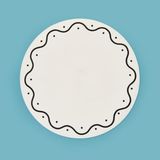Evidea Kitchen Beyaz Siyah 38 cm Yuvarlak Deri Supla