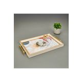 Evidea Kitchen Çiçek Desenli Renkli 49 cm Tepsi