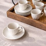 Evidea Kitchen Hammer Krem 90 ml 6'lı Kahve Fincan Takımı