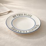Evidea Kitchen Italian Flavors Beyaz 27 CM Makarna Tabağı