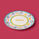 Evidea Kitchen Magique Renkli 19 CM Pasta Tabağı