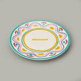 Evidea Kitchen Magique Renkli 25 CM Servis Tabağı