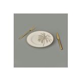 Evidea Kitchen Palm Krem Bej 21 CM Tatlı ve Kahvaltı Tabağı