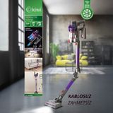 Evidea | Kiwi KVC-4040BLF Şarjlı Dikey Süpürge - Mor / Gri - 130 Watt