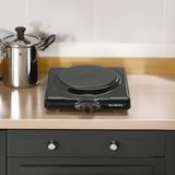 Evidea | Kumtel LX-7115 Tekli Elektrikli Hotplate Ocak - Siyah - 1500 Watt