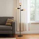Evidea Lighting Coir Siyah Kahverengi 150 cm Lambader