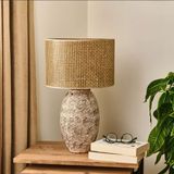 Evidea Lighting Madrid Kahverengi 50x50x30 cm Seramik Abajur