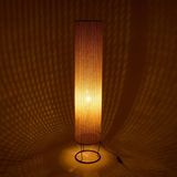 Evidea Lighting Menel Krem Siyah 110x21x21 cm Lambader