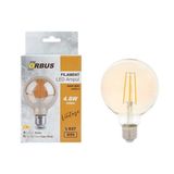 Evidea | Orbus G95 4,8W Filament Bulb Amber E27 Ra80 220- 240V/50Hz Ampul - 2200K Sarı Işık
