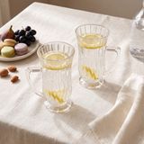 Evidea | Paşabahçe Glamour 2'li Kulplu Çay Bardağı - Şeffaf - 155 ml