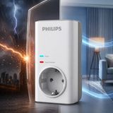 Evidea | Philips CHP7010W Tekli Akım Korumalı Priz - Beyaz