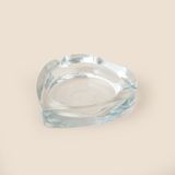 Evidea | Pure Glass Heart Cam Küllük - Şeffaf - 10 cm