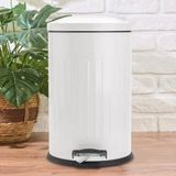 Evidea | Simple Living Vintage Çöp Kovası - Beyaz - 16 lt