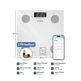 Evidea | Sinbo SBS-4471 Yağ Ölçer Fonksiyonlu Akıllı Bluetooth Baskül - Beyaz