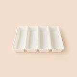 Evidea | Smartware Ordina Çekmece İçi Kaşıklık Düzenleyici - Beyaz - 28,5x9,5 cm