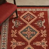 Evidea Soft 120x180 cm Kırmızı Uşak Eşme Desenli Halı