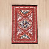 Evidea Soft 120x180 cm Kırmızı Uşak Saray Desenli Halı