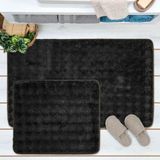 Evidea Soft Artos Antrasit 60x100 cm + 50x60 cm 2'li Banyo Paspası