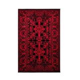 Evidea Soft Arzen Afgan Desenli Halı - Kırmızı - 160x230 cm