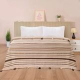 Evidea Soft Austin Kahverengi 195x225 cm Tek Kişilik Yatak Örtüsü