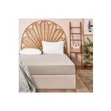 Evidea Soft Basic Bej 100x200 cm Tek Kişilik Lastikli Çarşaf