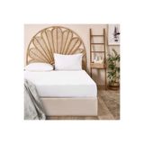 Evidea Soft Basic Beyaz 240x260 cm Çift Kişilik Düz Kenar Çarşaf