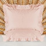 Evidea Soft Basic Fırfırlı 2'li Yastık Kılıfı - Gülkurusu - 50x70 cm