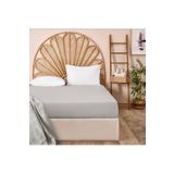 Evidea Soft Basic Gri 160x200 cm Çift Kişilik Lastikli Çarşaf