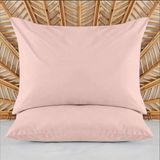 Evidea Soft Basic Gül Kurusu 50x70 cm 2'li Yastık Kılıfı