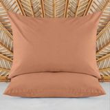 Evidea Soft Basic Karamel 50x70 cm 2'li Yastık Kılıfı