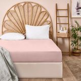 Evidea Soft Basic Tek Kişilik Düz Kenar Saten Çarşaf - Gülkurusu - 160X240 cm