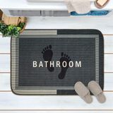 Evidea Soft Bathroom Dikdörtgen Sihirli Banyo Paspası - Antrasit - 50X70 cm - Montajsız