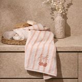 Evidea Soft Bemba Ekru Pembe 50x90 cm Yüz Havlusu
