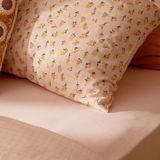 Evidea Soft Bloom 2'li Yastık Kılıfı - Hardal / Pembe - 50X70 cm - Hardal - Pembe