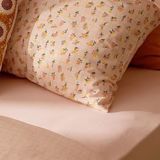 Evidea Soft Bloom 2'li Yastık Kılıfı - Hardal / Pembe - 50x70 cm
