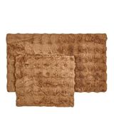 Evidea Soft Bubble 60x100 cm + 50x60 cm Kahverengi 2'li Banyo Paspası