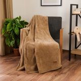 Evidea Soft Cozy Kahverengi 120x160 cm Wellsoft TV Battaniyesi