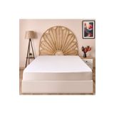 Evidea Soft Dalga Kapitoneli Fitted Beyaz 160x200 cm Çift Kişilik Alez