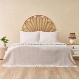 Evidea Soft Econo Çift Kişilik Yatak Örtüsü - Gri / Ekru - 200X220 cm - 200 x 220 cm - Gri - Ekru