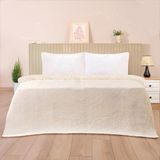 Evidea Soft Fleur Çift Kişilik Yatak Örtüsü - Beyaz - 210X240 cm - 210 x 240 cm