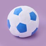 Evidea Soft Futbol Topu Figürlü Beyaz Mavi 30x30 cm Yastık