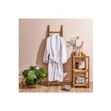 Evidea Soft Gent Erkek Bornoz - Beyaz - S / M