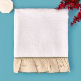 Evidea Soft Green Culture Twin Ekru 50x90 cm Papatya Desenli Yüz Havlusu