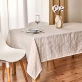 Evidea Soft Herringbone Ekru 140x220 cm Masa Örtüsü